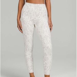 Lululemon Align High-Rise Pant 25" Cheetah Camo Antique White Multi 4